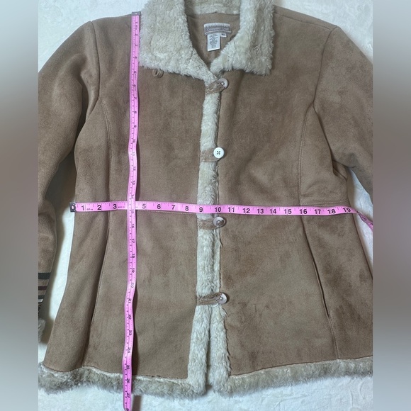 Vintage Y2K Women’s Med Coldwater Creek Faux Suede Jacket Similar to Friends - Picture 5 of 5